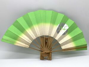 [.* fan ]13 talent . talent comfort Japan dancing day Mai kimono small articles [ green bokashi . three width see Sakura .: width see Sakura wistaria ] 9 size . minute .../ capital .. outside fixed form possible O0426A