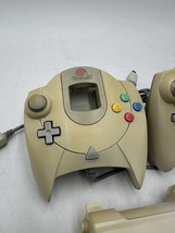 m0657 Dreamcast ドリームキャスト コントローラー 3点セット HKT-7700 / HKT-7800_画像3