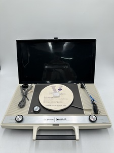 t0675 Victor ビクター ポータブル レコードプレーヤー SPE-8200 IC 中古 ターンテーブル オーディオ機器