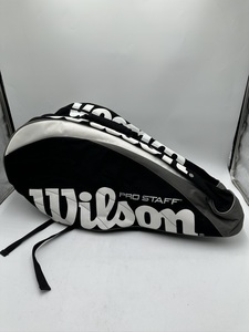t0681 Wilson ウィルソン ラケットバッグ ショルダーバッグ 黒 2本入り テニス スポーツ用品