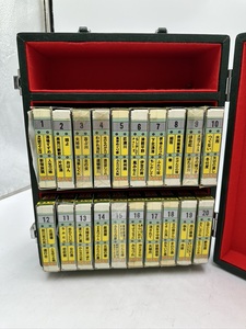 t0683 昭和レトロ ヒットスタジオ カラオケ用 カセットテープ 20本セット 専用ケース 8トラック 8トラ