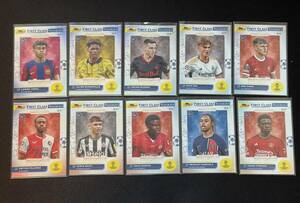 【2023-24 TOPPS FINEST UEFA】Finest First Class Rookies 10枚コンプリートセット | Lamine Yamal、 Lewis Miley他
