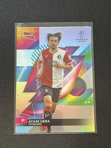 Ayase Ueda（上田綺世）【2023-24 TOPPS FINEST UEFA】Silver Refractor