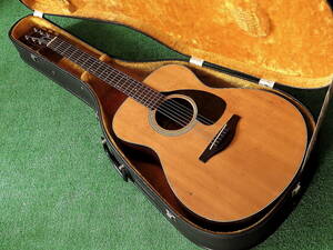 即決 YAMAHA FG-150 赤ラベルモデルアコースティックギター 1960年代ヤマハ日本製オールドフォークギター 当時純正アコギ用ケース付属