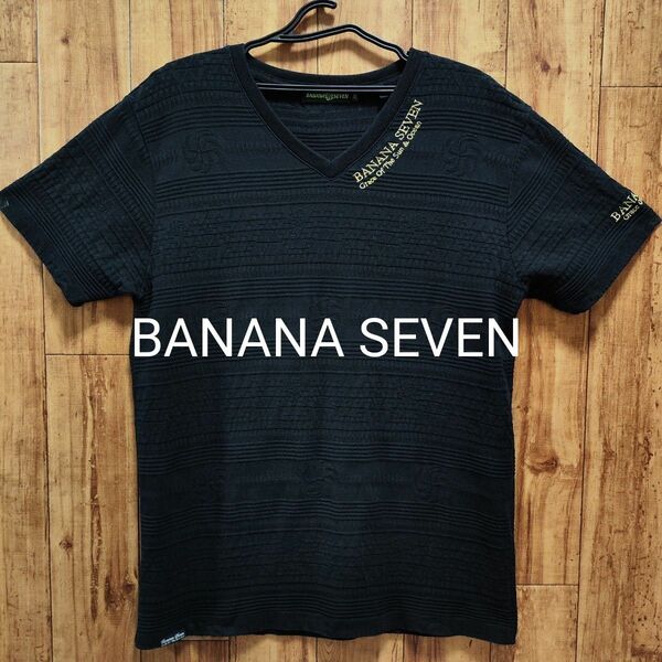 BANANA SEVEN バナナセブン 877 半袖 カットソー Tシャツ 刺繍