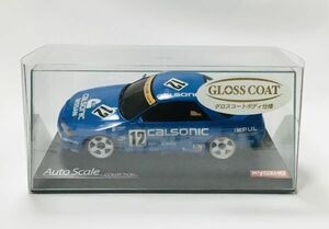 ○DA103 京商 ミニッツ オートスケールコレクション当時物　CALSONIC SKYLINE カルソニック スカイラインGT-R R32 KYOSHO MINI-Z RCボディ