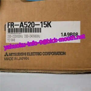 【★新品-複数在庫！】MITSUBISHI/三菱電機 インバーター FR-A520-15K【６ヶ月保証】