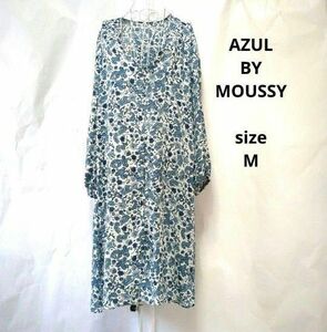 AZUL BY MOUSSY　アズールバイマウジー　ロングワンピース ワンピース 花柄 ネイビー 花柄ワンピース ロング