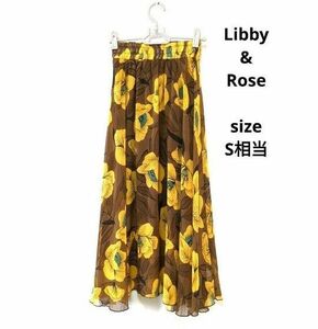 Libby&Rose リビーアンドローズ　ロングスカート　フレアスカート 花柄 ロング スカート