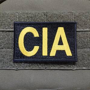 ワッペン パッチ CIA 黒黄の画像1
