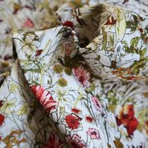 ジャガード織り生地 ゴブラン織り お花柄 ボタニカル柄155×50㎝ J111_画像4