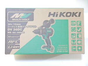 [ вскрыть не использовался ]HiKOKI DV36DC беспроводной колебание шуруповерт 36V 13mm NN модель электроинструмент высокий ko-ki[1000 иен старт ]