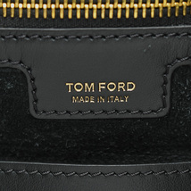 トムフォード TOM FORD トートバッグ ボストンバッグ レザー ブラック 黒 ゴールド金具 ショルダー 肩掛け トラベル 旅行 出張 メンズ 中古_画像10