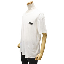 ヴァレンティノ VALENTINO Tシャツ 半袖 クルーネック ラバーロゴ コットン ホワイト 白 サイズL VLTN ロゴ トップス 中古_画像3
