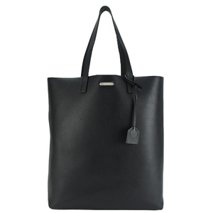  sun rolan SAINT LAURENT PARISsak shopping tote bag 467946 leather black black Logo shoulder .. shoulder used 