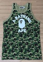 ★激レア★ APE abc camo カレッジロゴ タンクトップ M 大猿 Tシャツ ノースリーブ_画像1