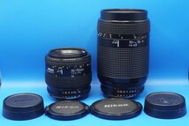 ニコン NIKON オートフォーカスレンズ2本 AF NIKKOR 35-70mm F3.3-4.5,AF NIKKOR 70-210mm F4-5.6 動作確認済 前後キャップ付属_画像1