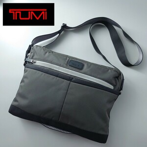 1円～ TUMI トゥミ 55901GRY0 ショルダーバッグ メッセンジャー ナイロン チャコールグレー A4収納 ビジネス 肩掛け 斜め掛け メンズ