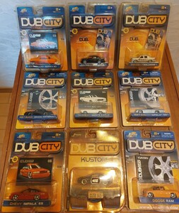 DUB CITY 1/64 SCALE 9台セット　未開封　20年以上前の物です。