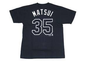 Majestic製★レイズ 松井秀喜35★半袖Tシャツ★紺★140（子供サイズ）