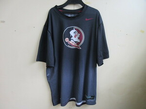 NIKE　ナイキ　アメフトカレッジ　フロリダ　セミノールズ　DRI-FIT　Tシャツ　XXLサイズ