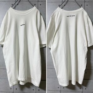  supreme シュプリーム　半袖 Tシャツ　刺繍　ホワイト　M USA製