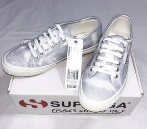 ◆未使用◆ スニーカー　25.5cm　SUPERGA 2750 COTU NANO UNIVERSE　SAX-WHITE　サックス　スペルガ　メンズ　レディース　ナノユニバース