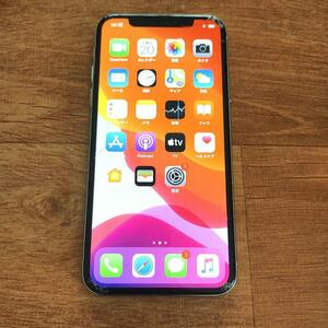 iPhoneX 256GB au 中古 ホワイト白 シルバー 液晶割れあり 本体のみ 動作確認済み ジャンク扱い アイフォン アップル Appleスマホ本体 携帯