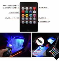 [リモコン電池付] 48 LED USB 接続 テープライト 音連動 イルミネーション 車内_画像2