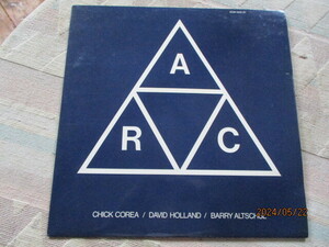 LP　ドイツ盤・　A.R.C.　　　CHICK COREA / DAVID HOLLAND / BARRY ALTSCHUL チック　コリア　ECM　1009　ST　　試聴済