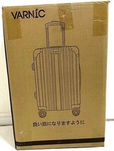 1円スタート 訳有 VARNIC スーツケース キャリーケース 機内持込可 TSAダイヤル式ロック 軽量 キャスター付 グレー Sサイズ 40.5L D01710_画像2