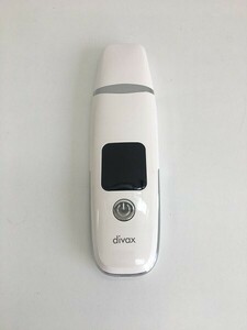 1円スタート 訳有 divax 美顔器 超音波ウォーターピーリング 超音波美顔器 自動電源オフ 持ち運び便利 LCDスクリーン ホワイト A07157