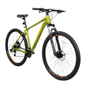 1円スタート 訳有 HILAND マウンテンバイク 29インチ 16段変速 アルミ 油圧ディスクブレーキ MTB フロントサスペンション ブリーン D01982