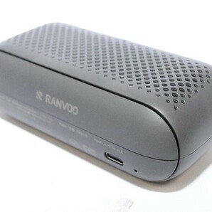 1円スタート RANVOO ハンディファン 携帯扇風機 ハンディー扇風機 節電対策 3000mAh USB-C充電式 ツインターボファン ブラック A06923の画像2