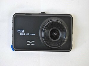 1円スタート ドライブレコーダー 1296P フルHD イメージセンサー 170度広角 小型 3インチ液晶 HDR WDR Ｆ値1.8 夜間撮影 ブラック A07043