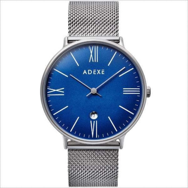 【ADEXE】GRANDE アデクス グランデ 腕時計 シルバー 人気 流行　箱付き