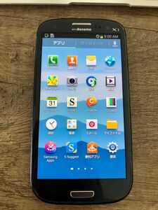 【SIMロック解除済み】SC-06D Galaxy S3 Pebble Blue docomo 中古スマホ