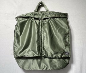 vPORTER Porter tote bag 2WAY bag khaki Yoshida bag used v011230