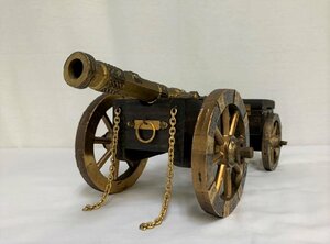 ▽木製　大砲模型　Armon　de　Pieza　SIGLO　XVIII　置物　中古▽005787