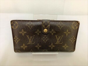 ▽LOUIS VUITTON ルイヴィトン 二つ折り長財布 がまぐち コンチネンタルクラッチ モノグラム T61217 使用感あり現状品▽004924