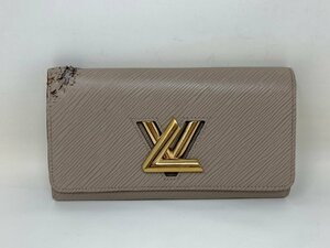 ◆LOUIS VUITTON ルイヴィトン エピ ポルトフォイユ ツイスト 二つ折り長財布 グレージュ M67510◆7064