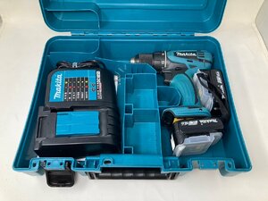 ◆Makita マキタ 充電式ドリルドライバー DF471DSHX 充電器×1,バッテリー×2 ケース付属 中古◆9145★