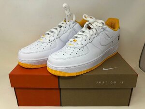 ◆未使用 保管品 NIKE ナイキ AIR FORCE 1 LOW RETRO QS DX1156-101 白×黄 28.5cm メンズ スニーカー 靴 箱付き◆11346★