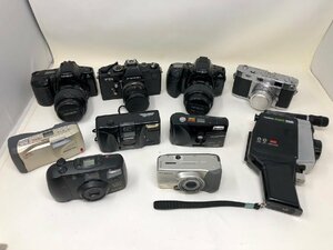 ◆ジャンク フィルムカメラ 10台セット オリンパス ミノルタ FUJICA リコー PETRI α303si α3xi まとめ売り◆10429★