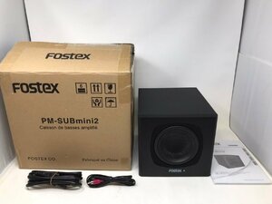 ◆FOSTEX サブウーファー PM-SUBmini2 元箱あり 中古現状ジャンク扱い◆8159