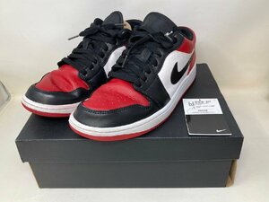 ◆NIKE ナイキ スニーカー AIRJORDAN 1LOW エアジョーダン 27.0cm 553558-612 赤系 箱付き 中古◆10905★