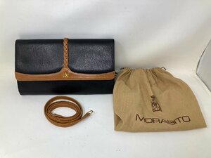 ◆MORABITO モラビト セカンドバッグ ショルダー紐・保管袋付き 中古◆9504