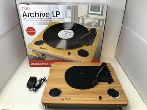 ◆ION AUDIO Archive LP スピーカー搭載 オールインワン USB レコードプレーヤー ターンテーブル 箱付き 中古◆11256★