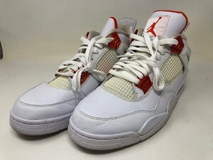 ◆NIKE AIR JORDAN 4 RETRO オレンジメタリック US11 29cm CT8527-118 中古◆10122