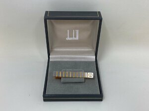 ◆dunhill ダンヒル タイピン ゴールド シルバー 金銀 ｄロゴ刻印有 箱付き 中古◆1337